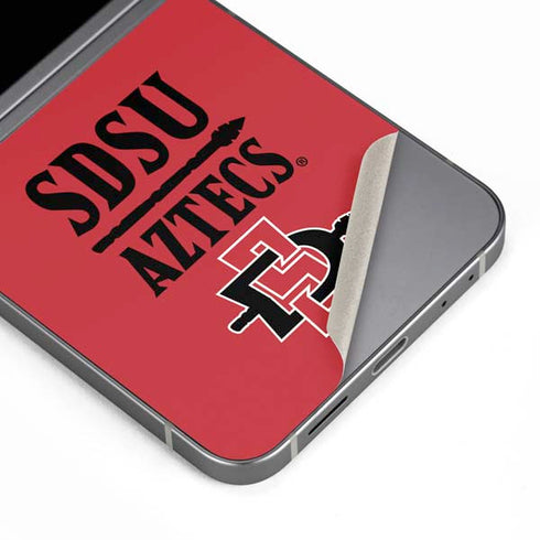 San Diego State University Aztecs Red Galaxy Z Flip6 Skin